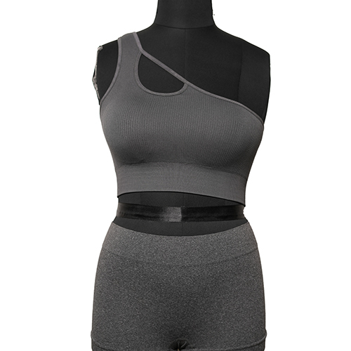 Ladies Seamless One Shoulder Crop Top