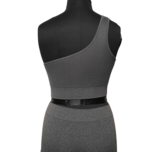 Ladies Seamless One Shoulder Crop Top