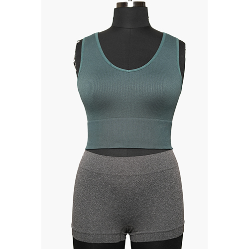 Ladies Seamless Crop Top - Color: Different Available