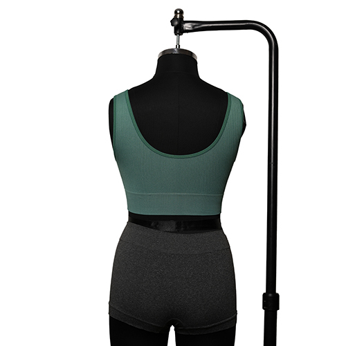 Ladies Green Seamless Ribbed Crop Top - Color: Different Available