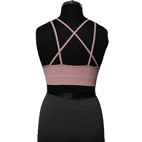 Ladies Seamless Cross Bralette - Color: Different Available