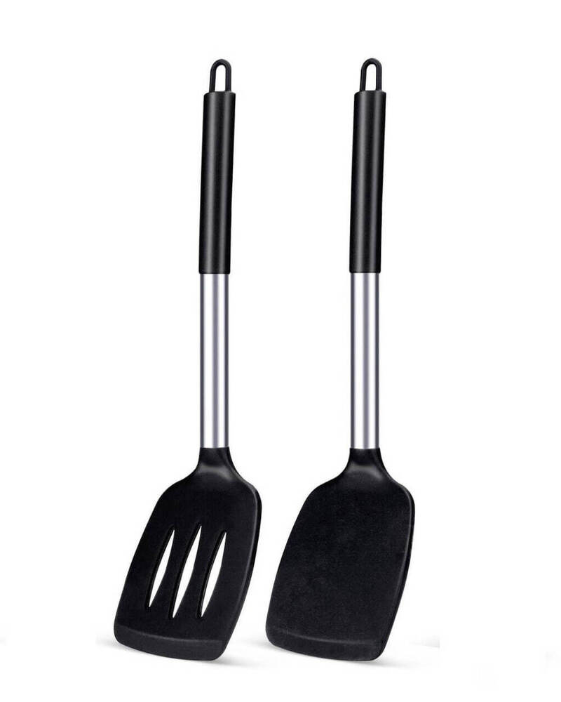 Non Stick Slotted Kitchen Silicone Spatulas