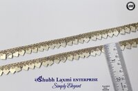 Golden Samosa Lace - Decoration Material: Sequins