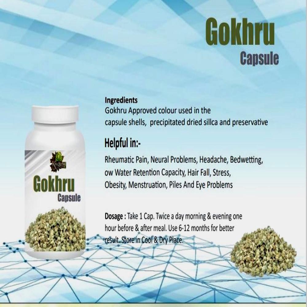 Pure Gokshura Capsules Wholesale 120 Capsule - Age Group: For Adults