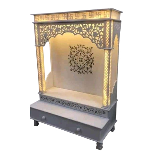 Swastik Designer White Marble Temple - Features: Durable