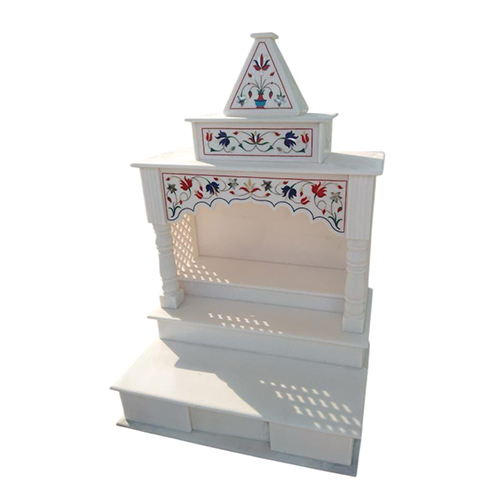 Small Marble Temple For Office - Color: White