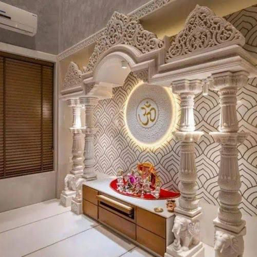 आकर्षक डिजाइन संगमरमर का होम मंदिर