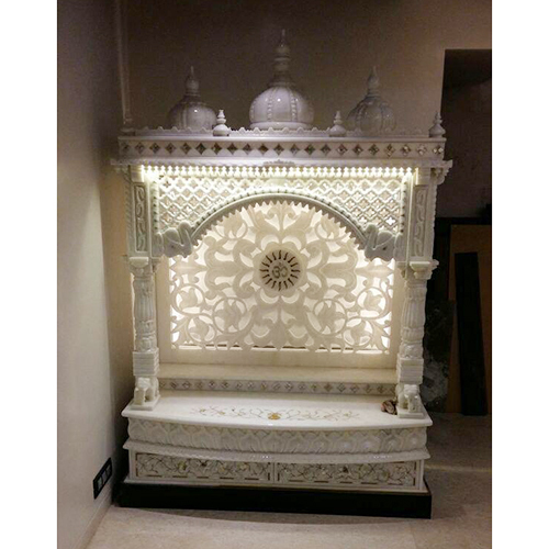 Carved White Marble Temple