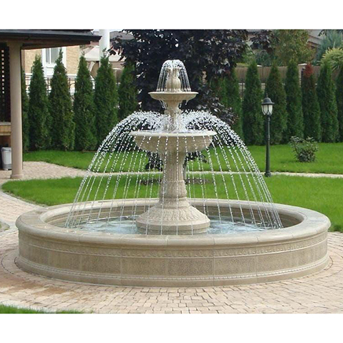 White Marble Designer Fountains For Temple - Feature: Durable
