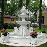 Decorative Marble Water Fountain - Color: White