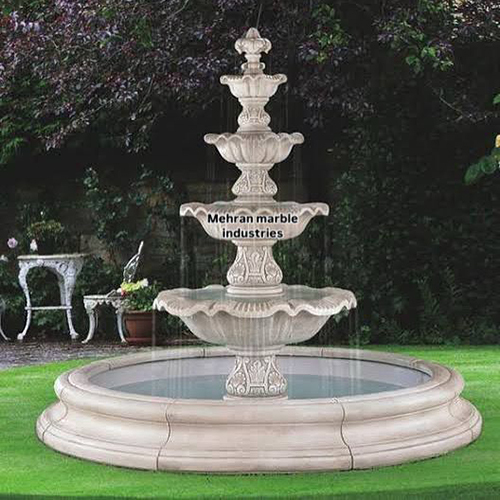White Marble Water Fountain