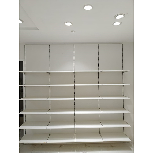 Display Rack With  Shelves - Color: White