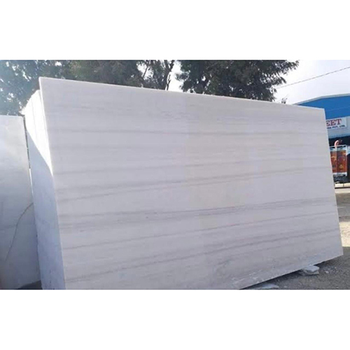 Polished White Marble Slab