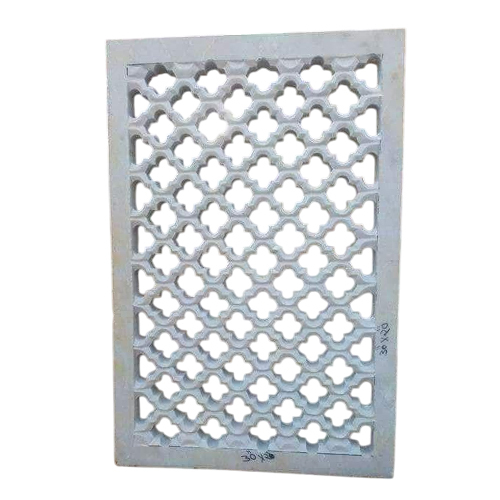 White Marble Designer Jali For Temple
