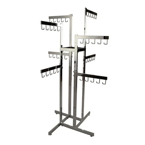 Stainless Steel Fixture Display Stand - Color: Silver