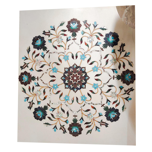White Marble Inlay