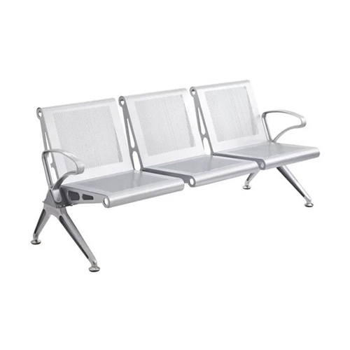 Stainless Steel Three Seater Waiting Chair - Application: Hospital