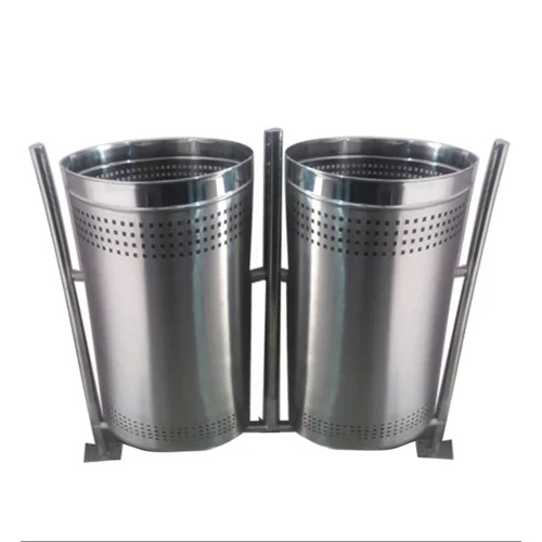 110L Stainless Steel Dustbin - Application: Outdoor
