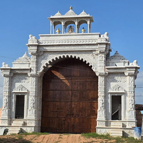 Carved Marble Temple Gate
