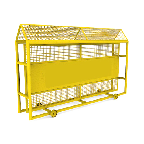 Mobile Iron Barricade - Color: Yellow
