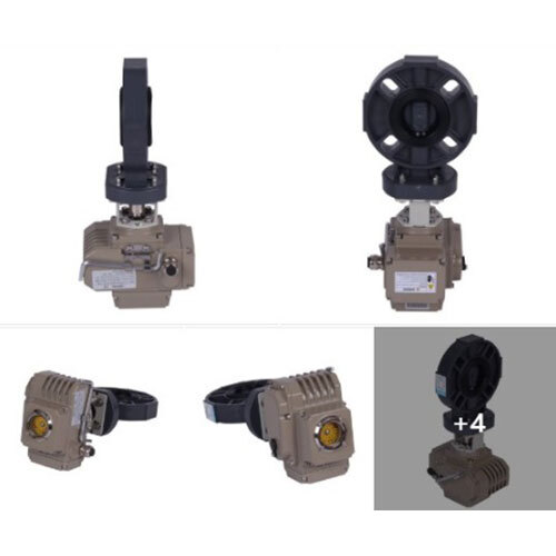 Motorized Butterfly Valve (With Valve Controller) 50Mm - Color: Black And Cream