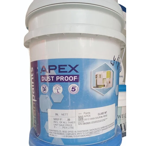 20L Asian Paints Apex Weatherproof Dust Proof Exterior Emulsion