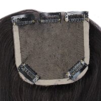 Fully Human Hair Front Lace Closer Topper For Women And Girls Scalp Thinning(Black)
