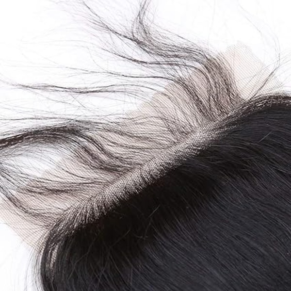 4x4 Silk Base Lace Closure Human Hair with Baby Hair Body Wave Brazilian Virgin Hair Closure Free Part Natural Color Bleached Knots 18 inch