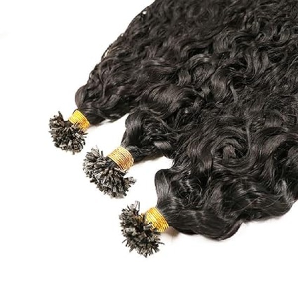 Curly K-Tip Hair Extension 22in | 100g Human Hair Pre-Bonded Keratin Fusion