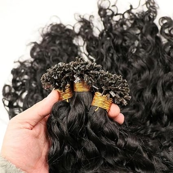 K Tip Human Hair Extension Pre Bonded Keratin Fusion Brazilian Remy Flat Hair 100grams 100Pieces (30inch)