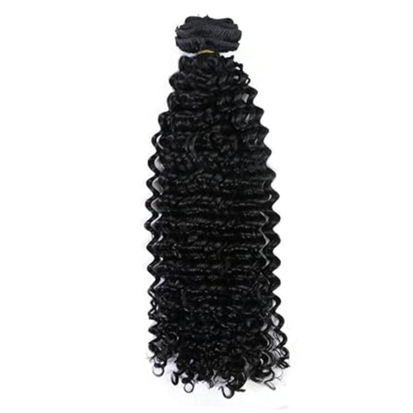 Hair Clip in Extensions For Black Women Natural Color 100% Brazilian African American Hair Extension (22 inch)