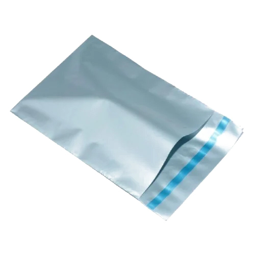 Plastic Courier Bag - Color: Silver