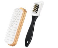 Shoe Cleaner With Brass Bristle - Height: 3  Centimeter (cm)