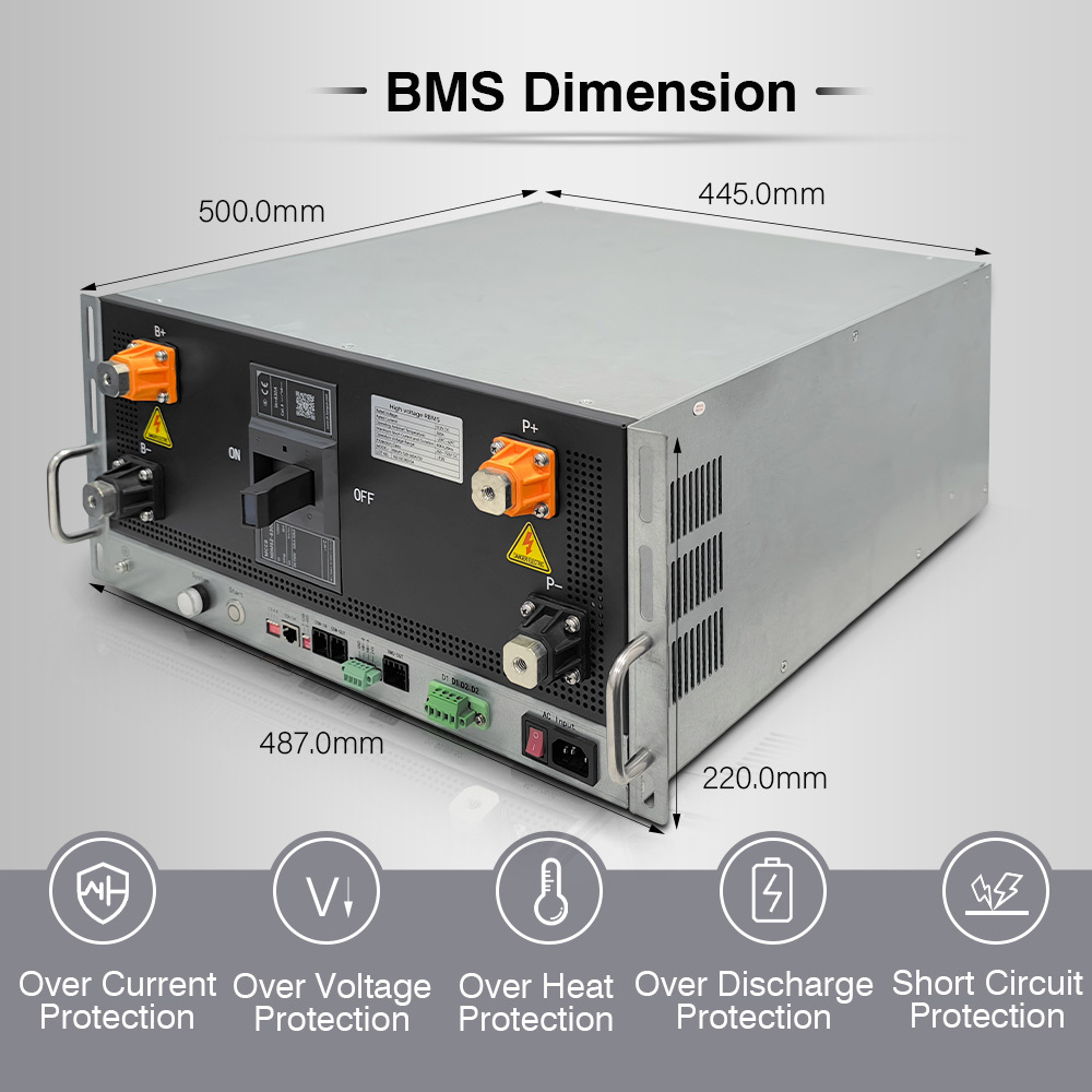 864V 400A 500A master and slave BMS for ESS UPS