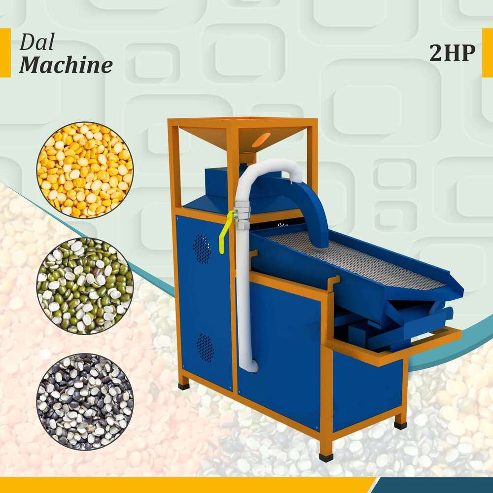 Heavy Duty 2HP Mini Dal Mill Machine for Small Businesses
