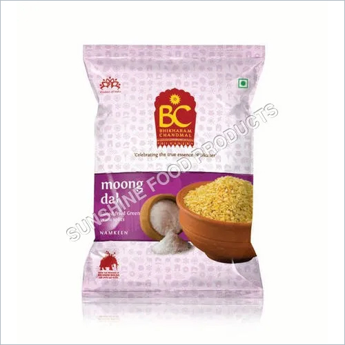 Moong Daal Namkeen - 200g Plastic Pack, Crispy Texture, Flavorful Snack, Healthy Option, Convenient Packaging, 12 Months Shelf Life