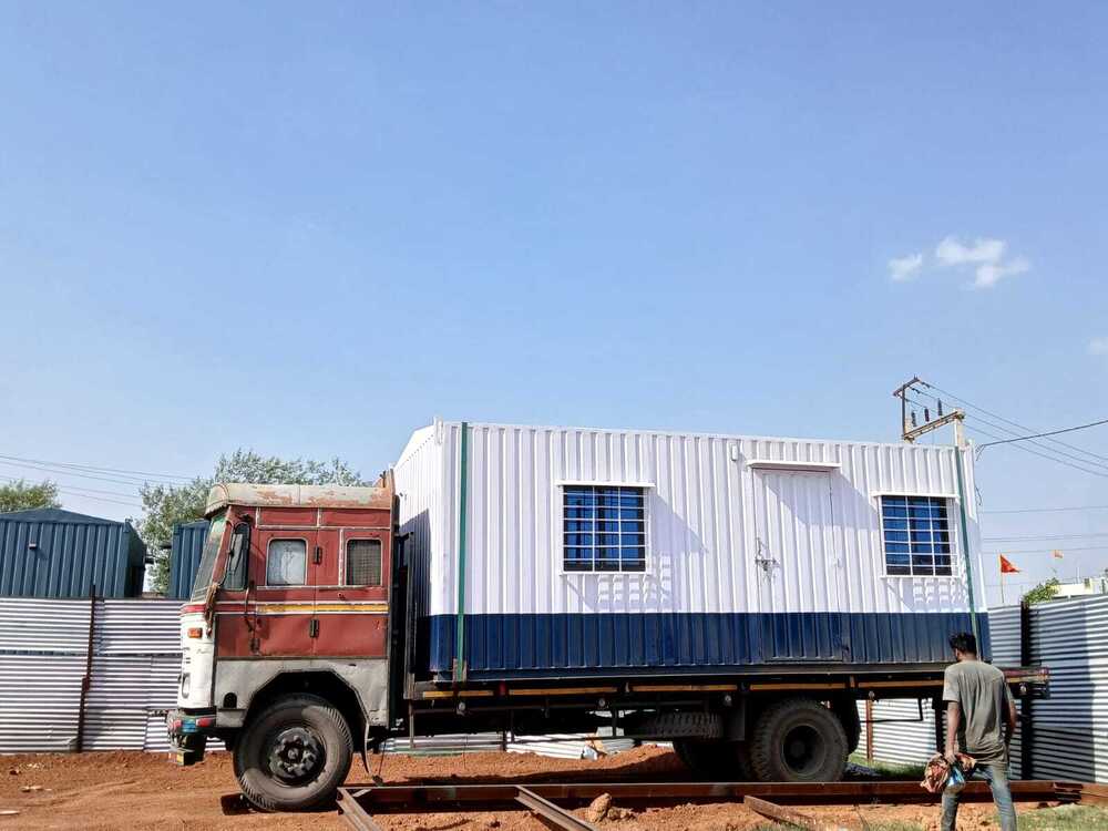 Mild Steel Modular Portable Cabin - Height: 10 Foot (Ft)