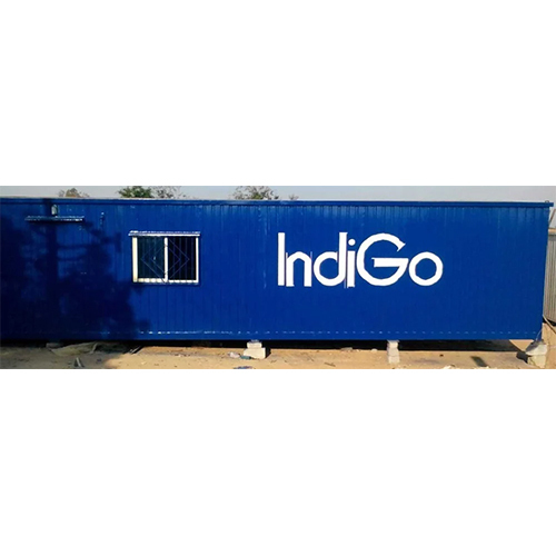 30 X 8 X 10 Feet Portable Rectangular Office Cabin - Material: Mild Steel
