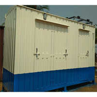 8 X 6 X 8.5 Feet Prefabricated Toilet Cabin - Steel Material, 3 Swing Open Doors , Variety Of Color Options For Business Use