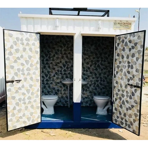 6 X 3 X 7 Feet Prefabricated Ms Portable Toilet Cabin - Color: Any Color