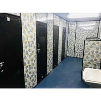 3.5x3.5x7 Feet Sintex Portable Toilet - Steel Material, 5 Doors, Swing Open Style | Versatile Sanitation Solution In Any Color Options