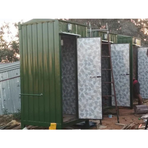 Steel Portable Toilet Cabin - Color: Any Color