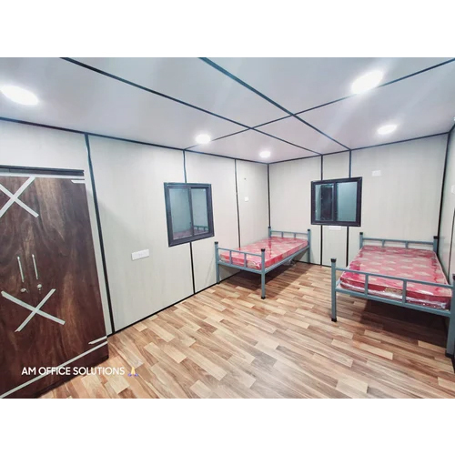 Prefab Accommodation Cabin - Durable Steel Structure, Customized Dimensions, Swing-Style Door, Available in Any Color