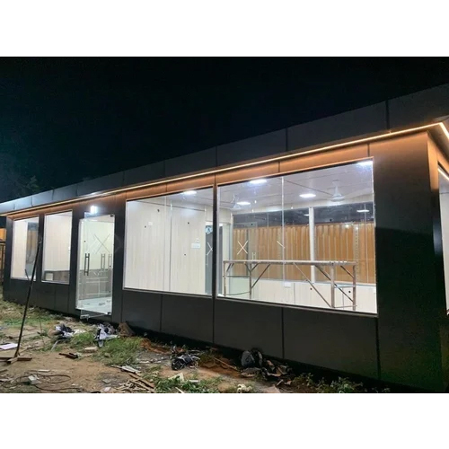 20 X 10 X 8.6 Feet Mild Steel Prefab Modular Cladded Portable House - Color: Any Color
