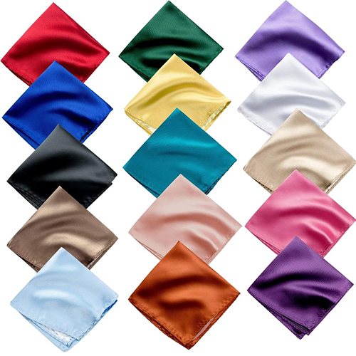 Solid Pocket Square - Color: Multi Colour