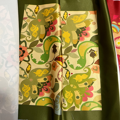Printed Pocket Square - Color: Multi Colour