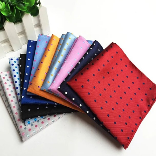 Designer Woven Pocket Square - Color: Multi Colour