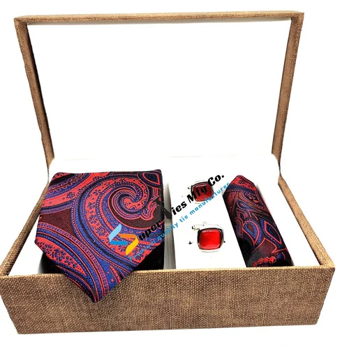 Printed Combo Set Gift Tie - Color: Multi Colour