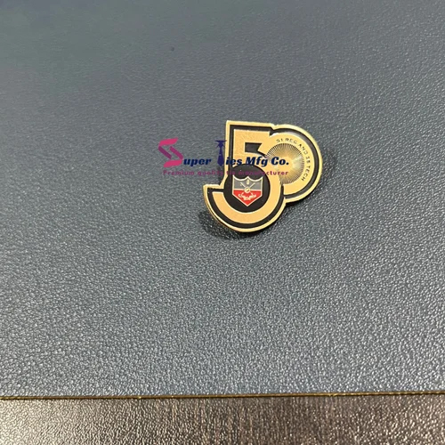 Custom Soft Enamel Lapel Pins - Color: Golden