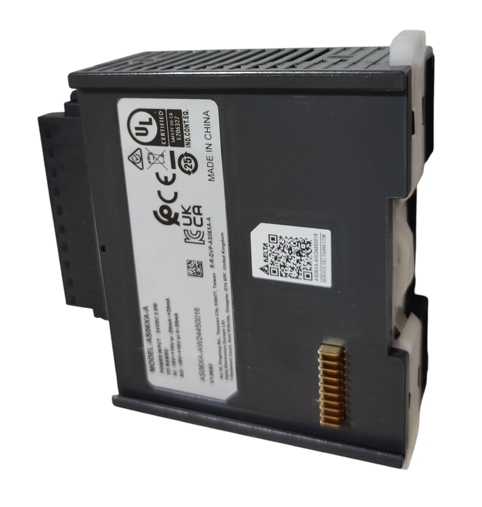 Delta Plc Extention Module Dvp06-xa-s - Analog External Module With 4 Ai, 2 Ao, -10 To 10 V Dc, 0/4-20 Ma Dc, 12 Bit Resolution | Ideal For Diverse Automation Applications